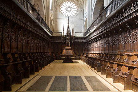 Choral stalls of the cathedral of Tudela Esteban de Obray, 1517/1519-1522 (Photo: Antonio Ceruelo, courtesy of the Foundation for the Conservation of the Historical Heritage of Navarre).