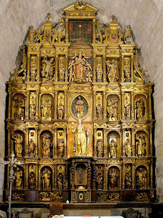 High altarpiece of the parish church of Santa María Magdalena de Tudela Domingo Segura, 1551-1556
