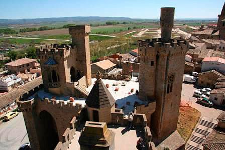 Palace of Olite. Exterior towers