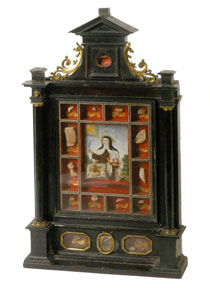 Reliquary and autograph letter in Viana