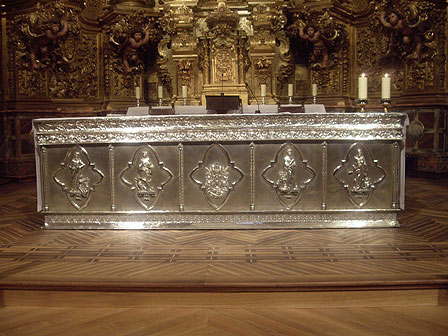 Altar frontal. S.XIX. 1881. Meneses. Madrid. Corella. Church of San Miguel