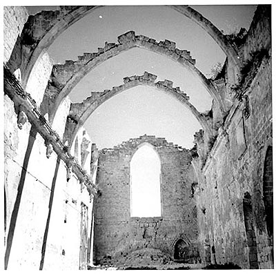 Interior of the convent of Santo Domingo de Estella, built at the end of the 12th century. 