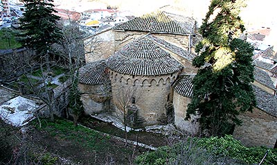 Church of San Pedro de la Rúa in Estella. Exterior view of the chancel