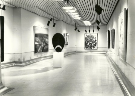 exhibition of contemporary art masters in the conference room of García Castañón, January 1981.