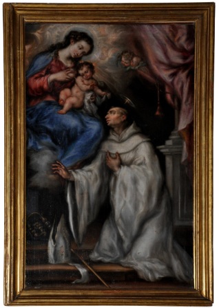 The Virgin and Child comforting St. Bernard, second half of the 17th century. 