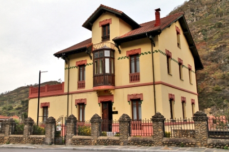 Interpretation center of the Bustiello mining town (Asturias)