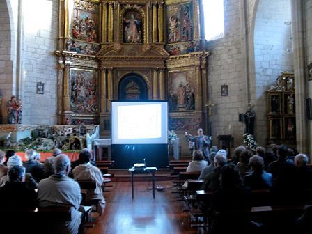 The lecture took place in the parish of Villatuerta.