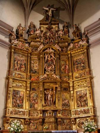 Main altarpiece of the parish church of Santa María de Tafalla, built by Juan de Anchieta and Pedro González de San Pedro (1581-1592). 