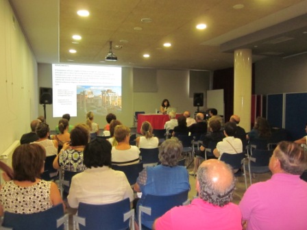 The lecture was held at the Casa de Cultura of Lerín.