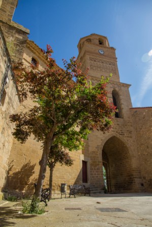 The clock tower was finished in Mudejar style in the late 16th century.