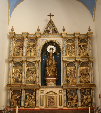Main altarpiece of the church of Santa María, originally from the convent of La Merced in Estella.