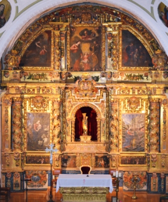 Basilica of Our Lady of the Yoke Main altarpiece. 1679