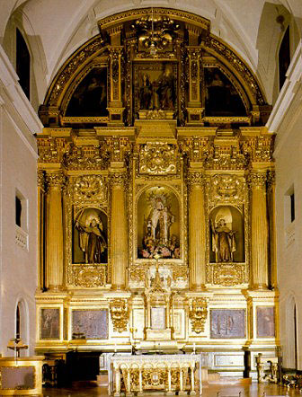 Main altarpiece of the church of the Discalced Carmelite nuns of Pamplona Traces of Fray Francisco de Jesús María