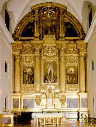 Main altarpiece of the convent of the Discalced Carmelite nuns