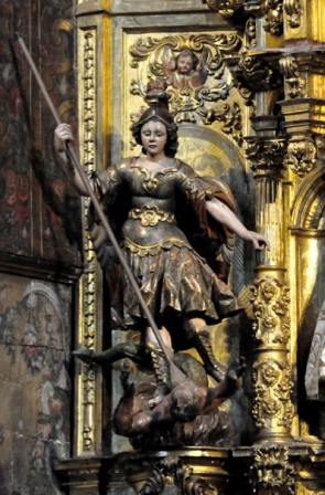 Saint Michael. High altarpiece of the parish of Santa María de Los Arcos.