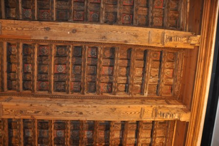 Palace of the Constable of Navarre. Coffered ceilings on the main floor