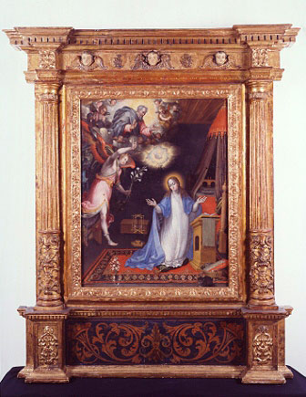 Annunciation, by Alonso López de Herrera.