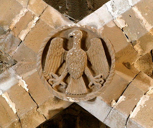 Abbey church of the monastery of Santa María de Irache. Detail of the core topic