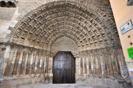Door of the Judgment. Cathedral of Tudela