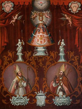 Canvas of the Virgin of the Way. Pamplona Cathedral