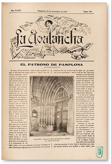 Front page of La Avalancha, 24-11-1926