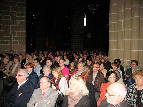 The lecture took place in Pamplona Cathedral itself.