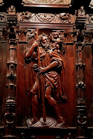 Choir stalls. Pamplona Cathedral