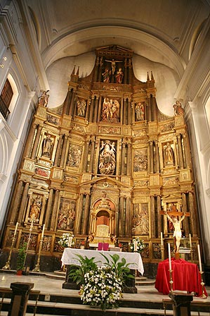 Main altarpiece of Pamplona Cathedral, currently in the parish church of San Miguel de Pamplona.