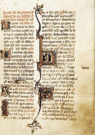 Page from the Breviary of 1332 from the time of Bishop Barbarán.