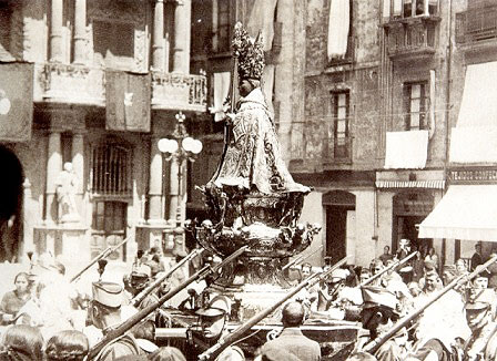 Procession of San Fermin in 1923