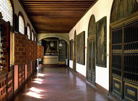View of the high cloister of the Descalzas Reales Monastery.