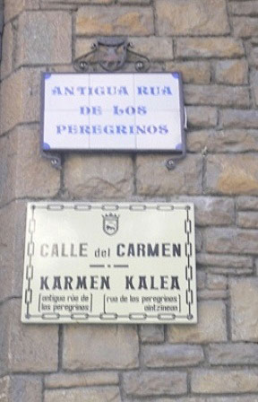 Carmen Street. Old pilgrims street