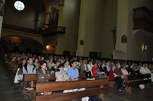 The lecturetook place in the church of Santiago of the Dominican convent in Pamplona.