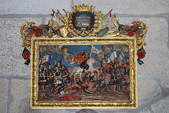 Battle of Clavijo. file cathedral. Santiago de Compostela