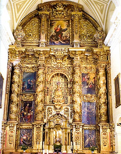 Main altarpiece of the parish of the Rosary of Corella