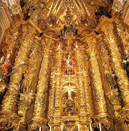 Main altarpiece of the parish church of San Miguel de Corella