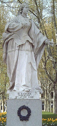 Doña Sancha de León. Sculpture for the Royal Palace of Madrid