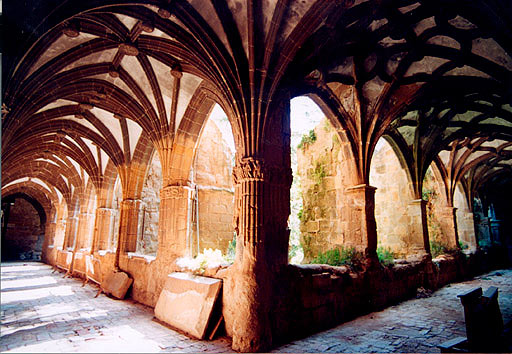 Lower cloister of the monastery of Fitero. East and North Galleries