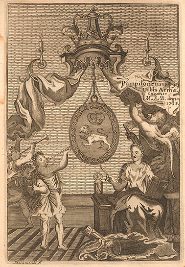Illustration from the 1759 Pamplona edition of Fr. Nieremberg: On the difference between the temporal and the eternal.