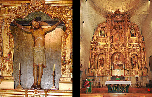 Santo Cristo del Socorro (13th century) and main altarpiece (18th century)