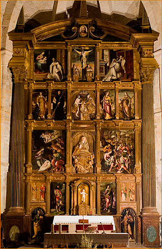 Main altarpiece of the Fitero Monastery