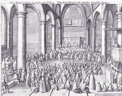 Anonymous engraving, "Papist Church".