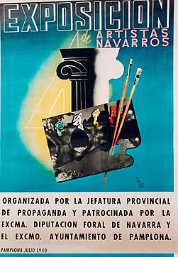 Poster of the First exhibition of Navarrese Artists