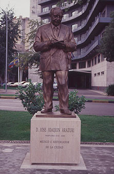 Monument to José Joaquín Arazuri.
