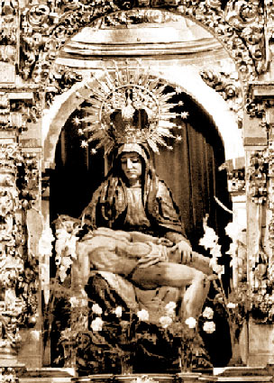 Virgin of Las Angustias. Church of San Miguel de Lodosa.