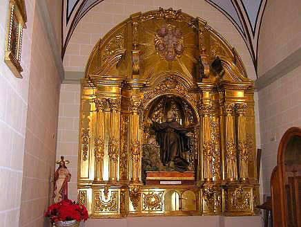 Altarpiece of San Pedro de Alcántara, paid for by the Lecumberri family