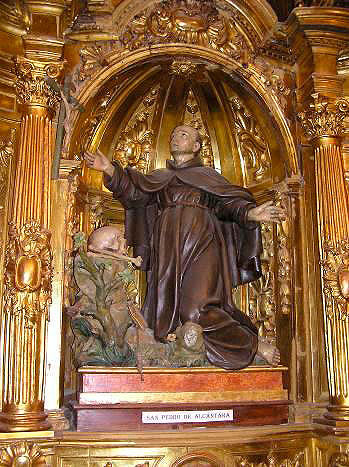 The titular image of the altarpiece of San Pedro de Alcántara