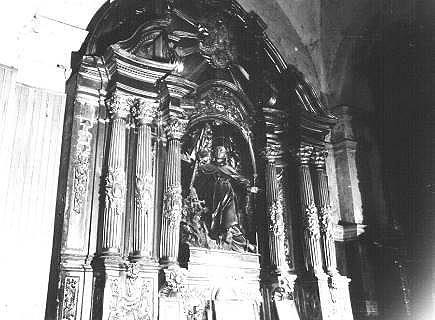  Altarpiece in the parish church of San Nicolás in Tudela in 1978.
