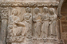 Relief of the three Marys before Christ's tomb