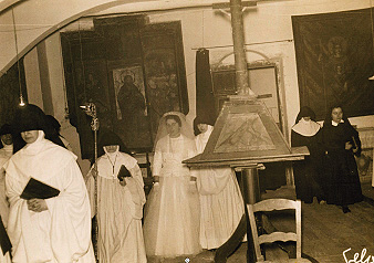 Solemn profession at the monastery of Tulebras in 1963